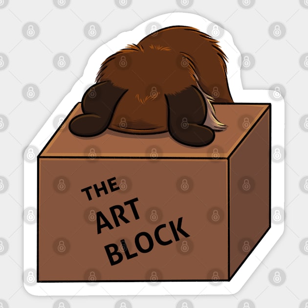 The Art Block Sticker by DeguArts